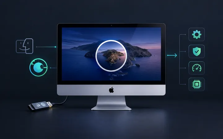 Older Intel iMac running modern macOS through OpenCore Legacy Patcher.